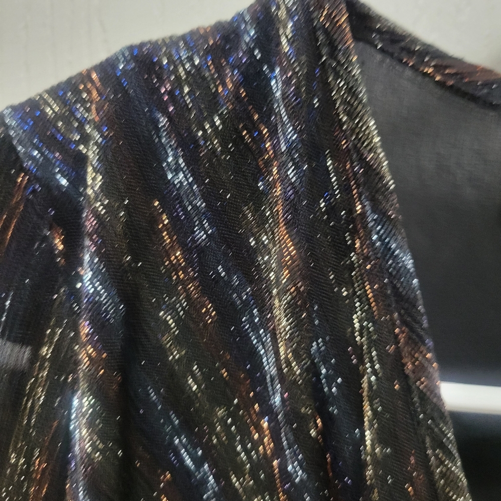 Lovestitch Metallic Long Sleeve mini Dress size small - Picture 4 of 7